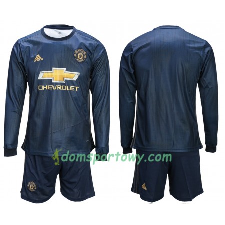 Koszulka Manchester United Dziecięcy Trzeci Koszulki Piłkarskie 2018-2019 Długi Rękaw